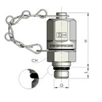 Контрольная точка 16x2 - UNF 1/2-20 o-ring (металл.) S10112X20C