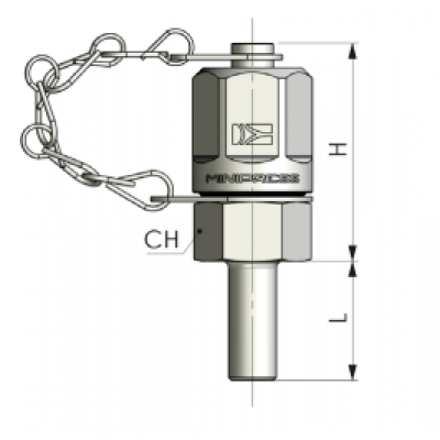 Контрольная точка 16x2 - под трубу 08 (металл.) S11208000C