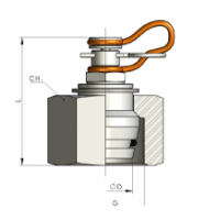 Контрольная точка штепсельная - DKO-L (Г) 18x1.5 12 1018X15B