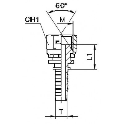 Фитинг CAST DN 10 DKM (Г) 16x1.5 803510