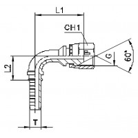 Фитинг CAST DN 10 BSP (Г) 1/4 (90) 802908