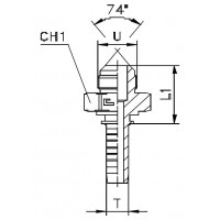 Фитинг CAST DN 06 JIC (Ш) 7/16 801603