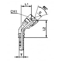 Фитинг CAST DN 10 BSP (Г) 1/4 (45) 803208