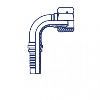 Фитинг Powermaster DN 20 DK (Г) 36х2 (90) накидная гайка 20191-36-12T-PM