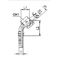 Фитинг CAST DN 06 DKO-L (Г) 16x1.5 10 (45) 801208