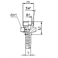 Фитинг CAST DN 10 DKO-L (Ш) 22x1.5 15 800919