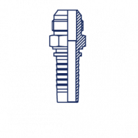 Фитинг Powermaster DN 06 JIC (Ш) 7/16 16711-04-04-PM