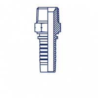 Фитинг Powermaster DN 06 NPTF 1/4 15611-04-04-PM