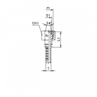 Фитинг CAST DN 05 DKO-S (Г) 16x1.5 8 801004