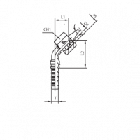 Фитинг CAST DN 06 DKO-S (Г) 14x1.5 6 (45) 801205