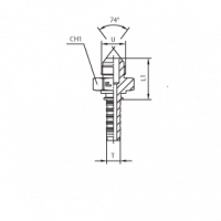 Фитинг CAST DN 05 JIC (Ш) 7/16 801601