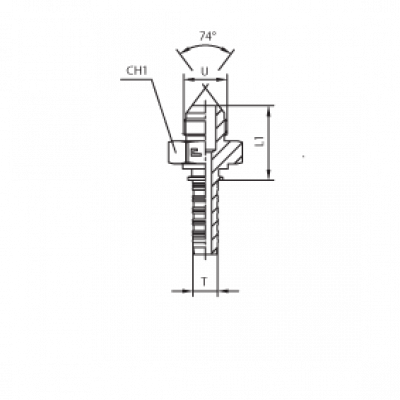 Фитинг CAST DN 05 JIC (Ш) 7/16 801601