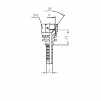 Фитинг CAST DN 05 JIC (Г) 7/16 801701