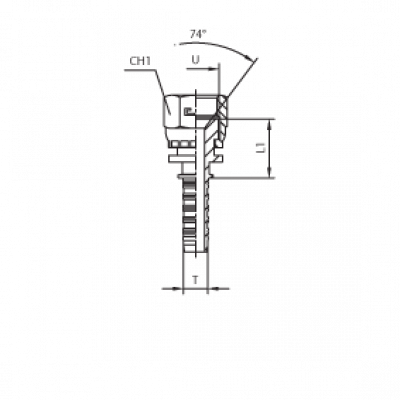 Фитинг CAST DN 05 JIC (Г) 7/16 801701