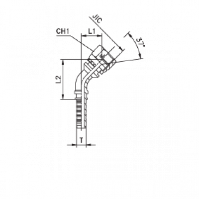 Фитинг CAST DN 05 JIC (Г) 7/16 (45) 802201