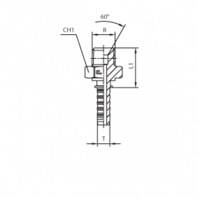 Фитинг CAST DN 05 BSPT 1/4 802402