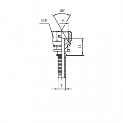 Фитинг CAST DN 10 DKM (Г) 14x1.5 803509