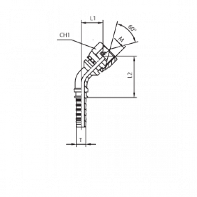 Фитинг CAST DN 10 DKM (Г) 20x1.5 (45) 804012