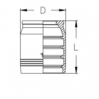 Муфта TIEFFE DN 25 1SN/2SN/2SC CS (без зачистки) BSN216